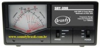 SOUNDY SDY-390 Wattmetro/Medidor ROE HF/VHF 3kW Ponteiros Cruzados  - Clique para ampliar a foto